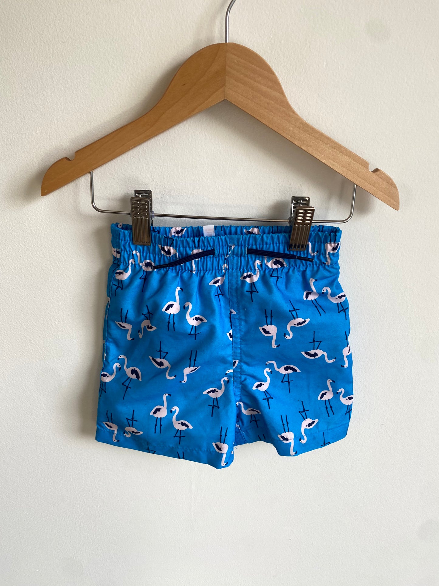 Bird Blue Swim Shorts / 12-18m