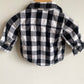 Black and White Checkered Button Up Shirt / 3-6m