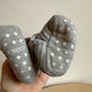 Grey Striped Robeez Slippers / 0-3m