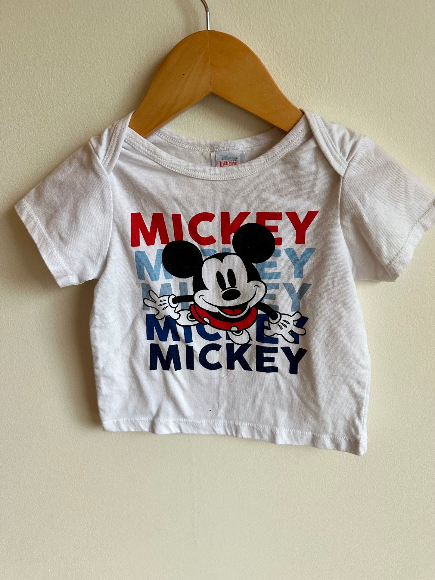 Mickey Text T-Shirt / 24m