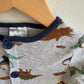 Button Up Dino Sleeper / 6-9m