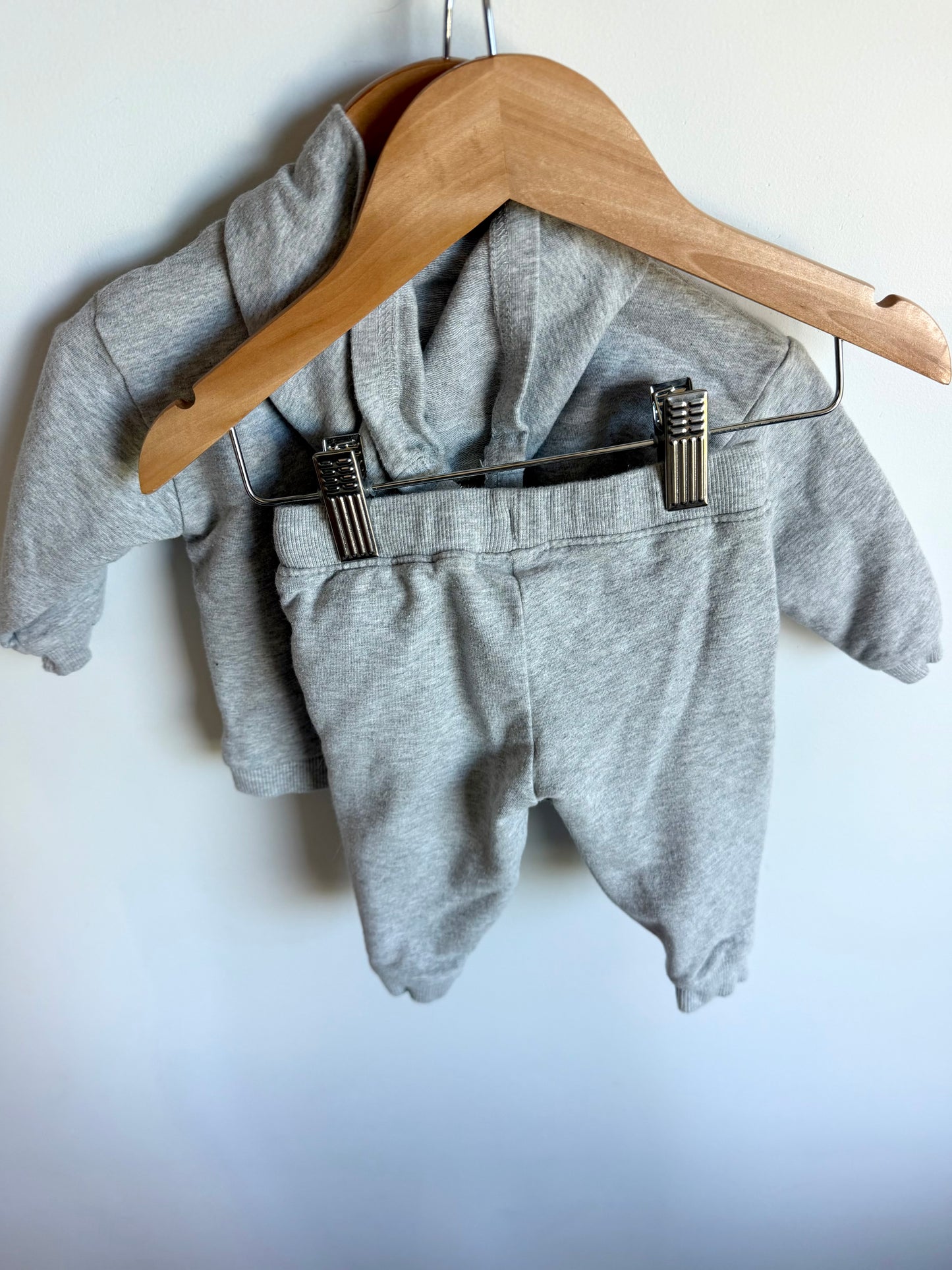 Grey Organic Cotton Sweat Suit / 6m