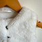 White Faux Fur Vest / 18m