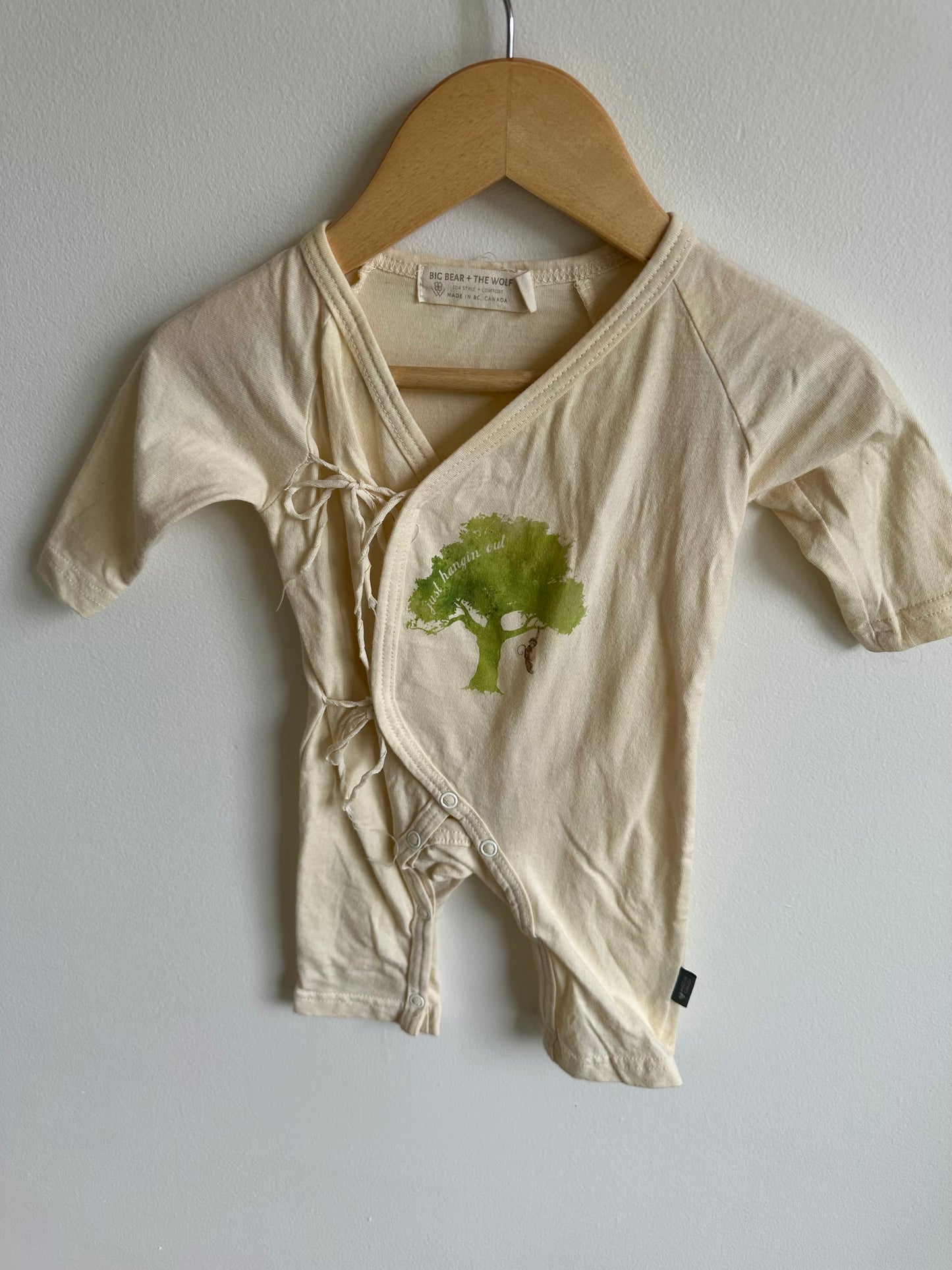 Handcrafted in B.C "Just Hanging Out" Jumpsuit / 0-3m