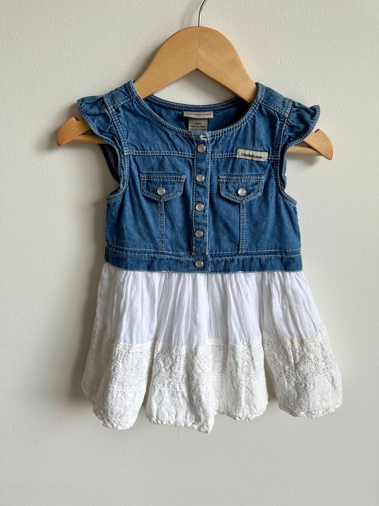 CK Denim Lace Dress / 24m