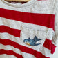 Organic Paper Wings Red Striped Top / 3T
