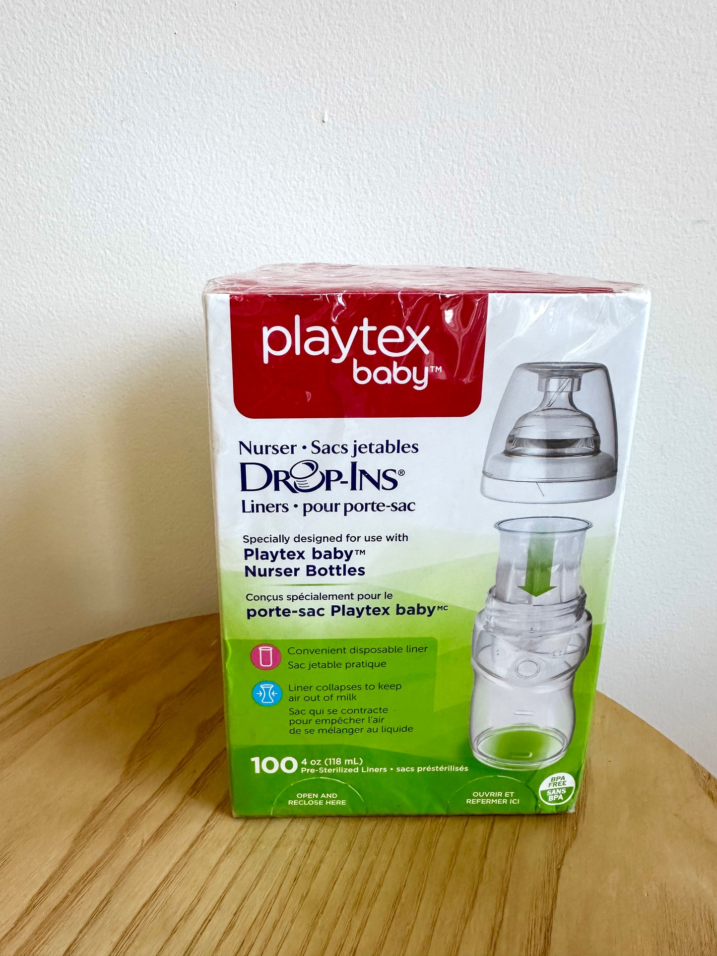 Playtex Baby Drop-In Liners (4oz)(In Box)