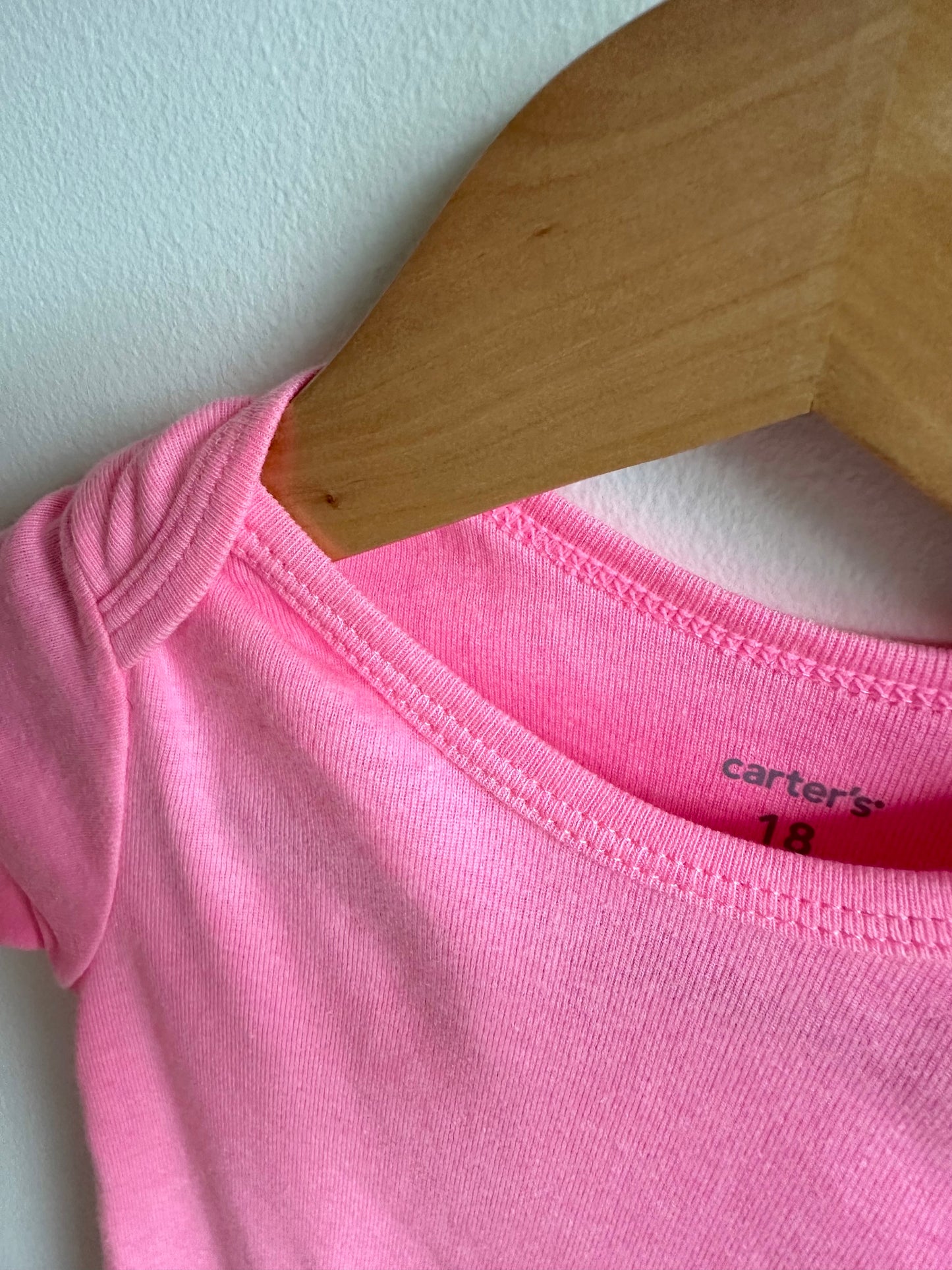 Pink Tee Bodysuit / 18m