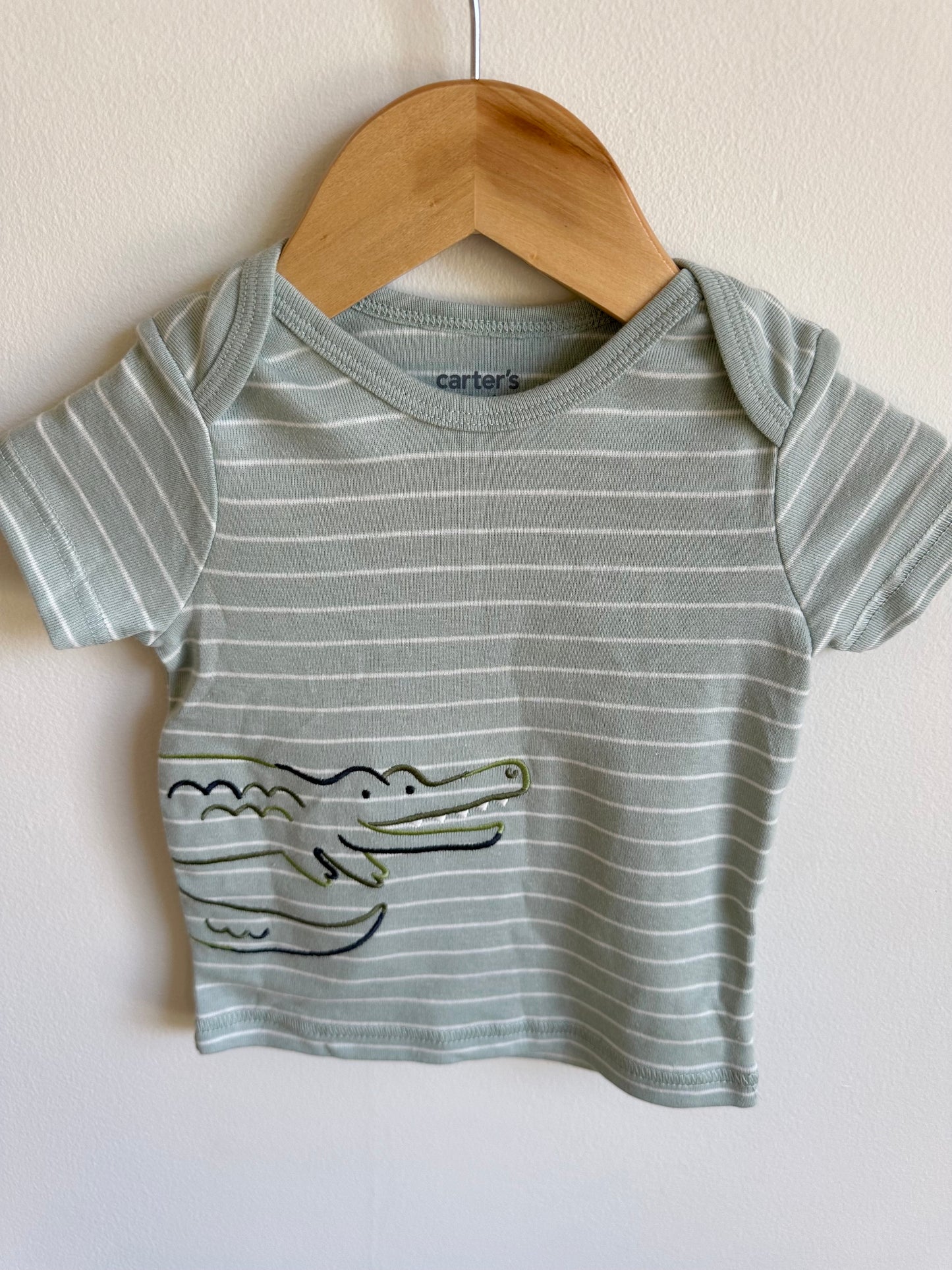 Alligator Striped T-Shirt / 6-9m