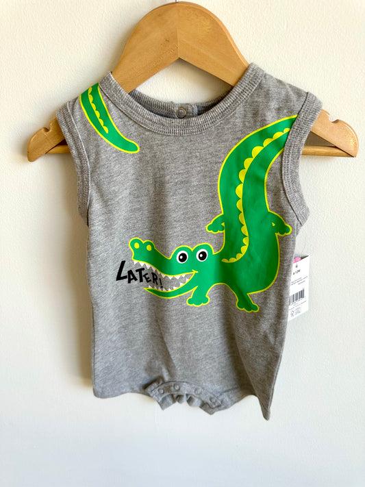 Later Gator Romper (With Tags) / 6-12m