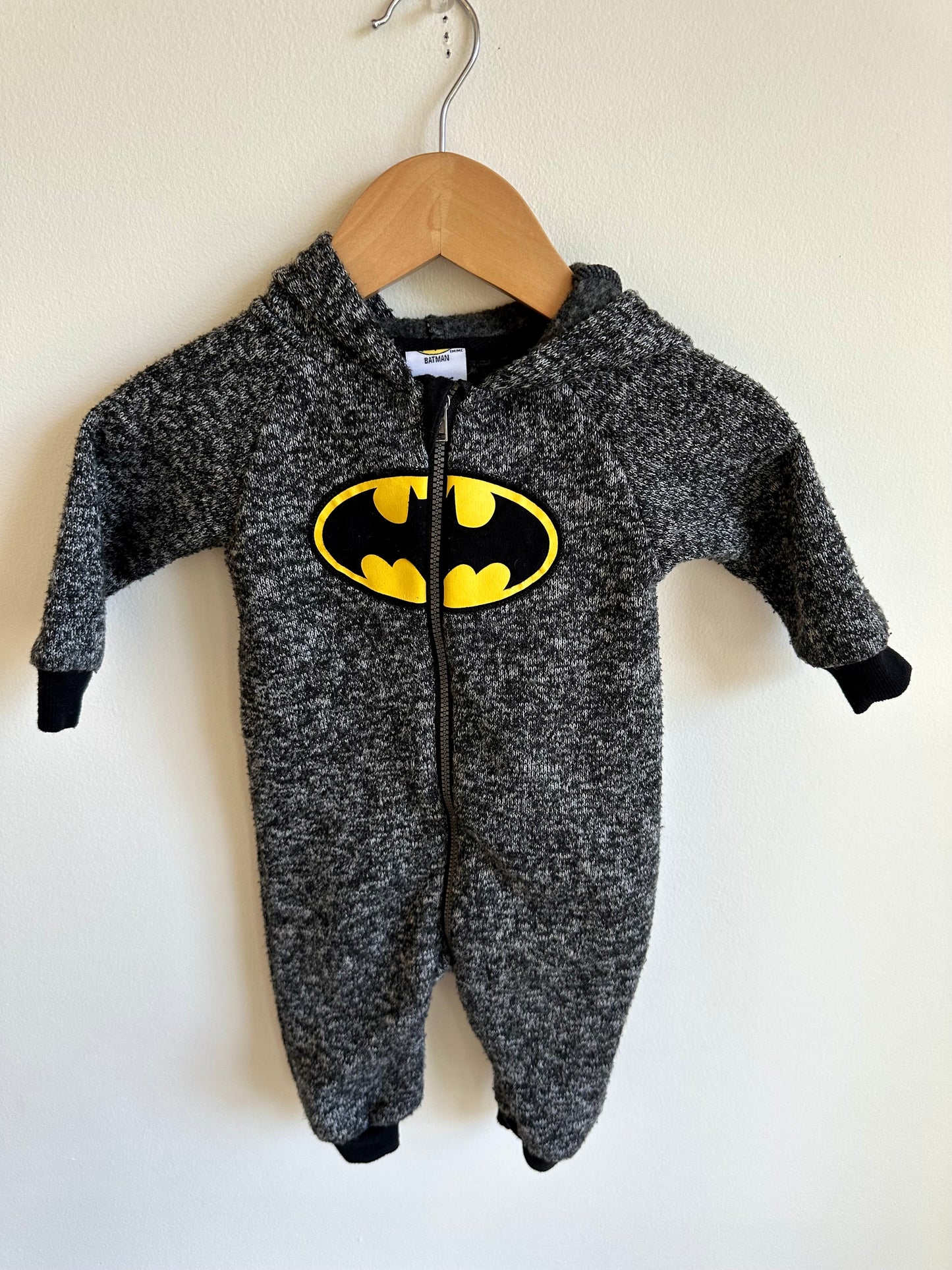 Batman Hooded Jumpsuit / 3-6m