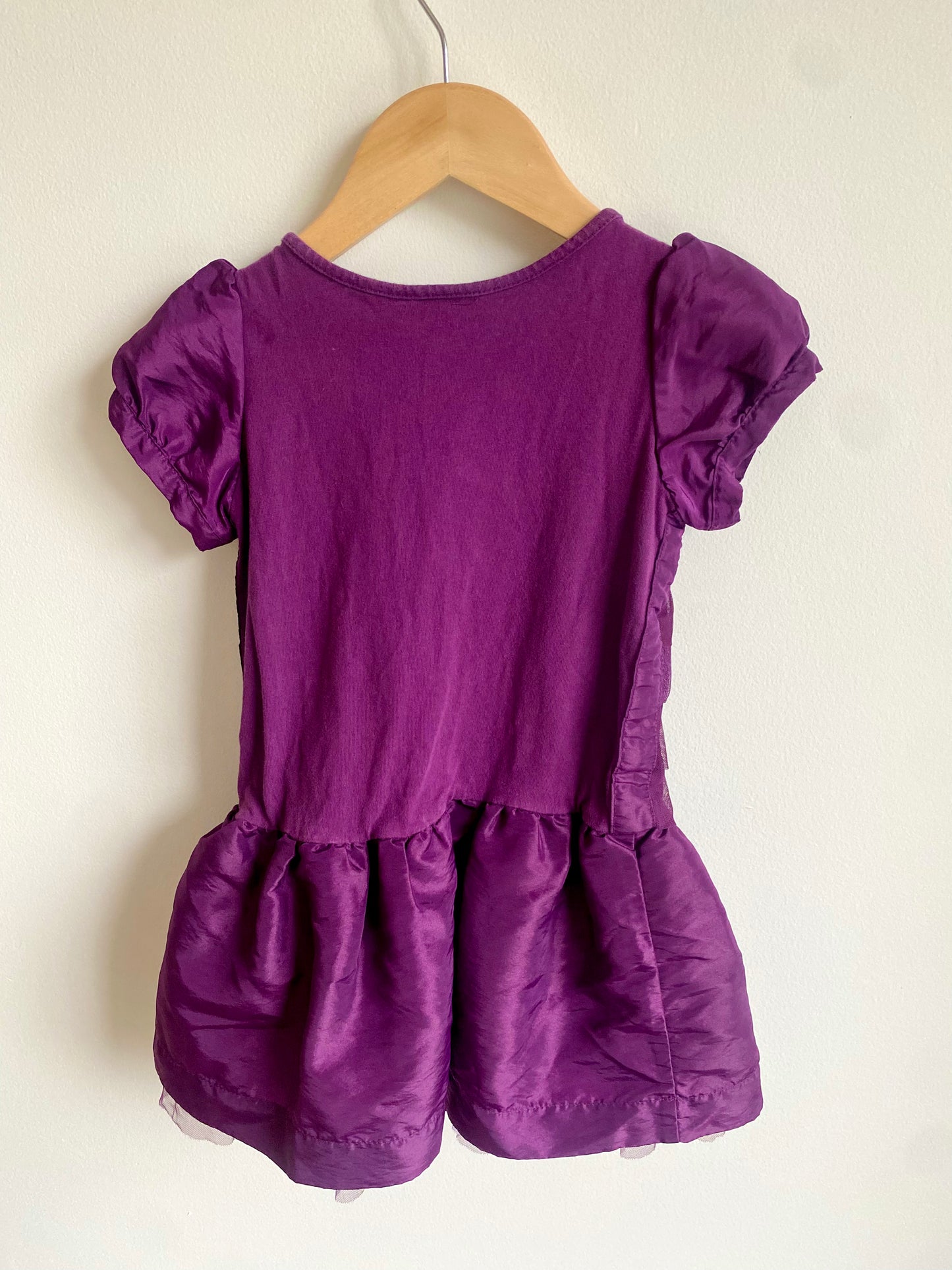 Purple Shirt Dress Sparkles / 4T