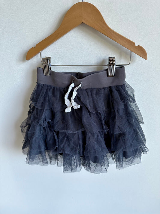 Peekaboo Beans Grey Tulle Skirt with Shorts / 4T?