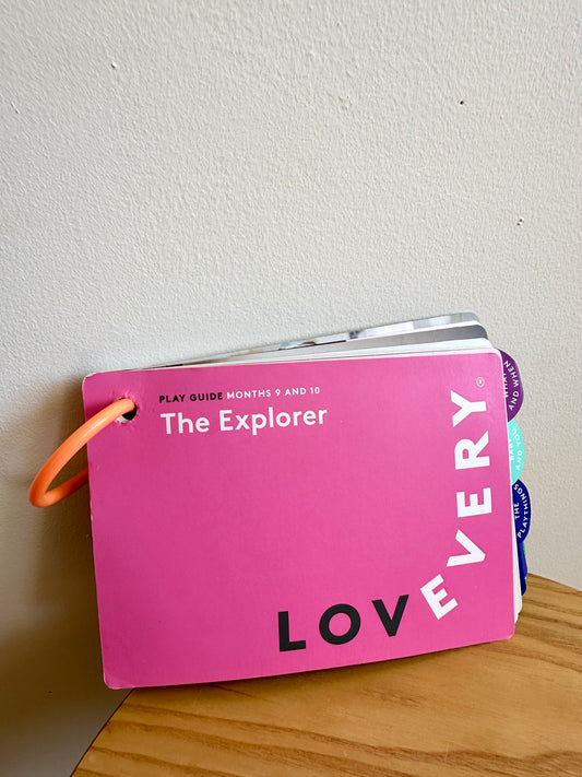 Lovevery "The Explorer" Play Guide Book / 9-10 months