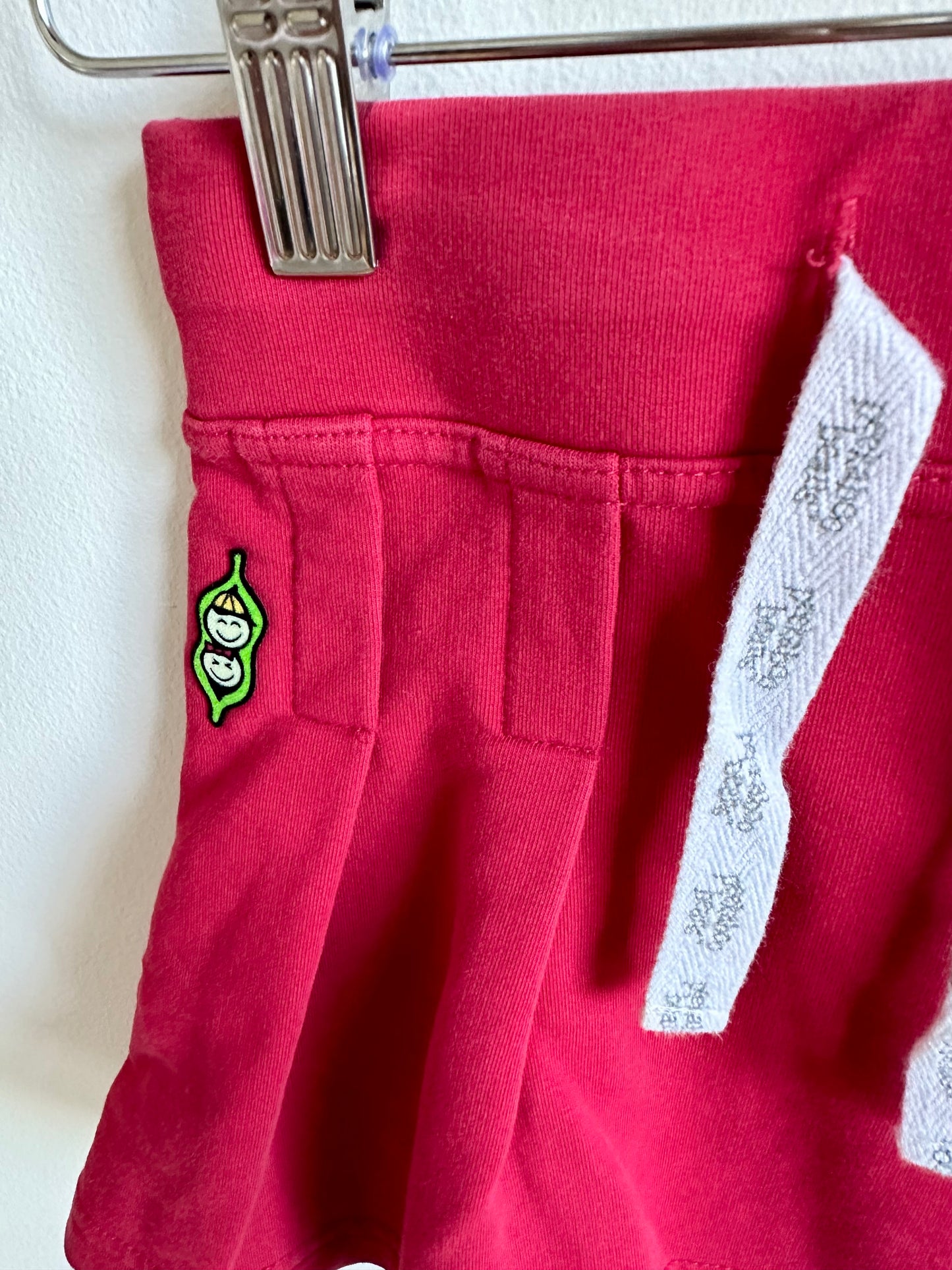 Red Peekaboo Beans Skirt / 3T