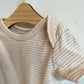 Tan Striped Bodysuit / Preemie