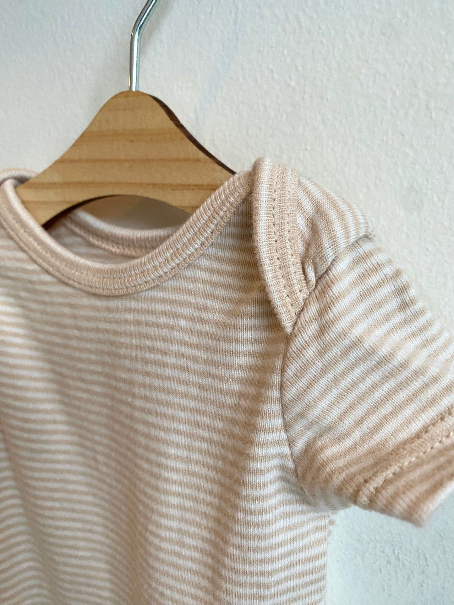 Tan Striped Bodysuit / Preemie