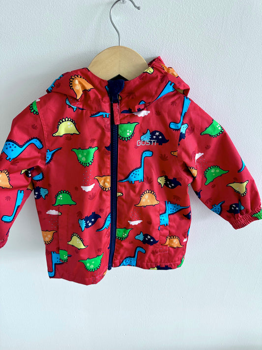 Gusti Fleece Lined Core Red Dino Jacket / 18m