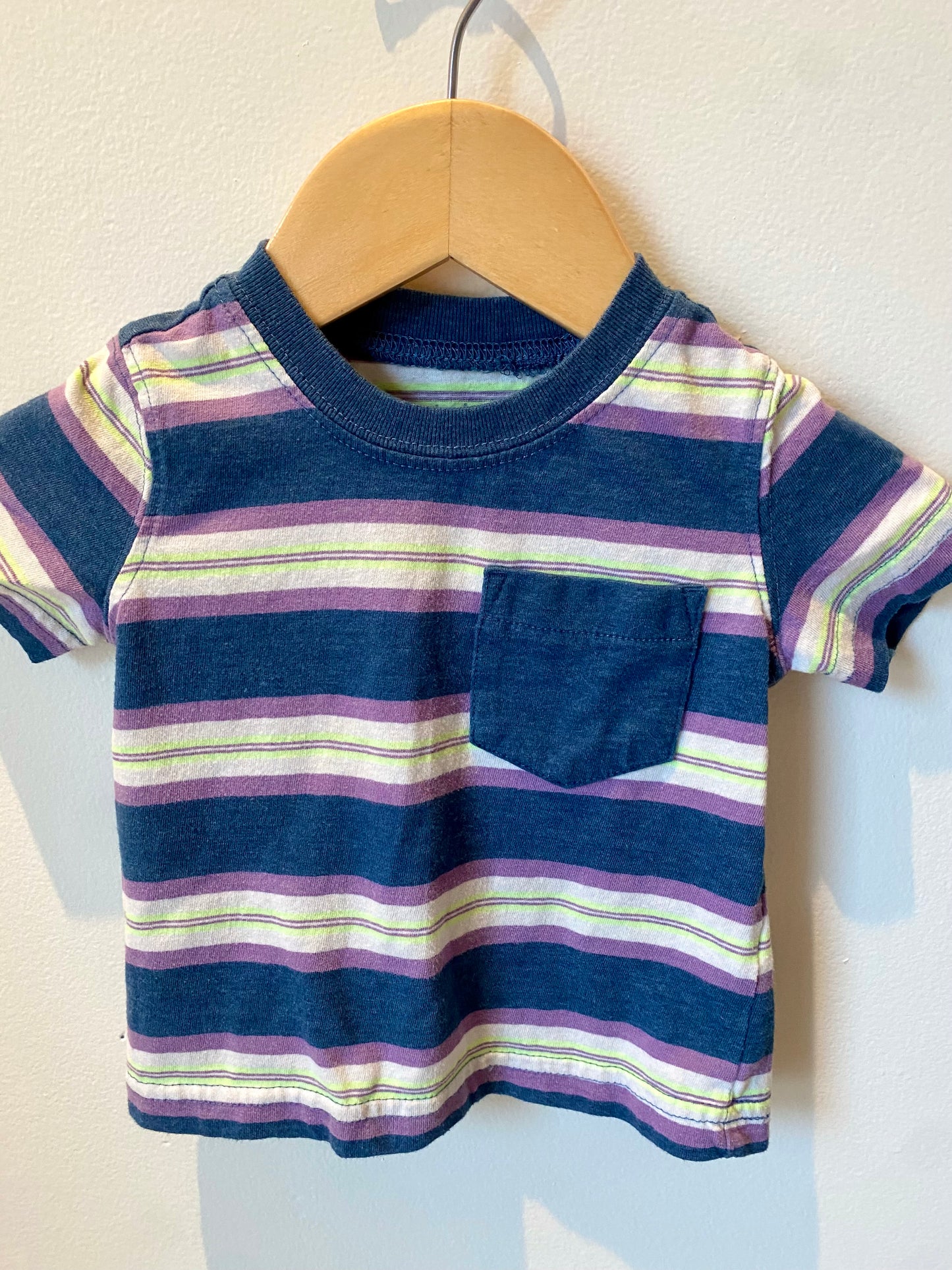Blue Striped Colored Shirt / 6m