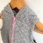 Quilted Grey Vest / 3-6m