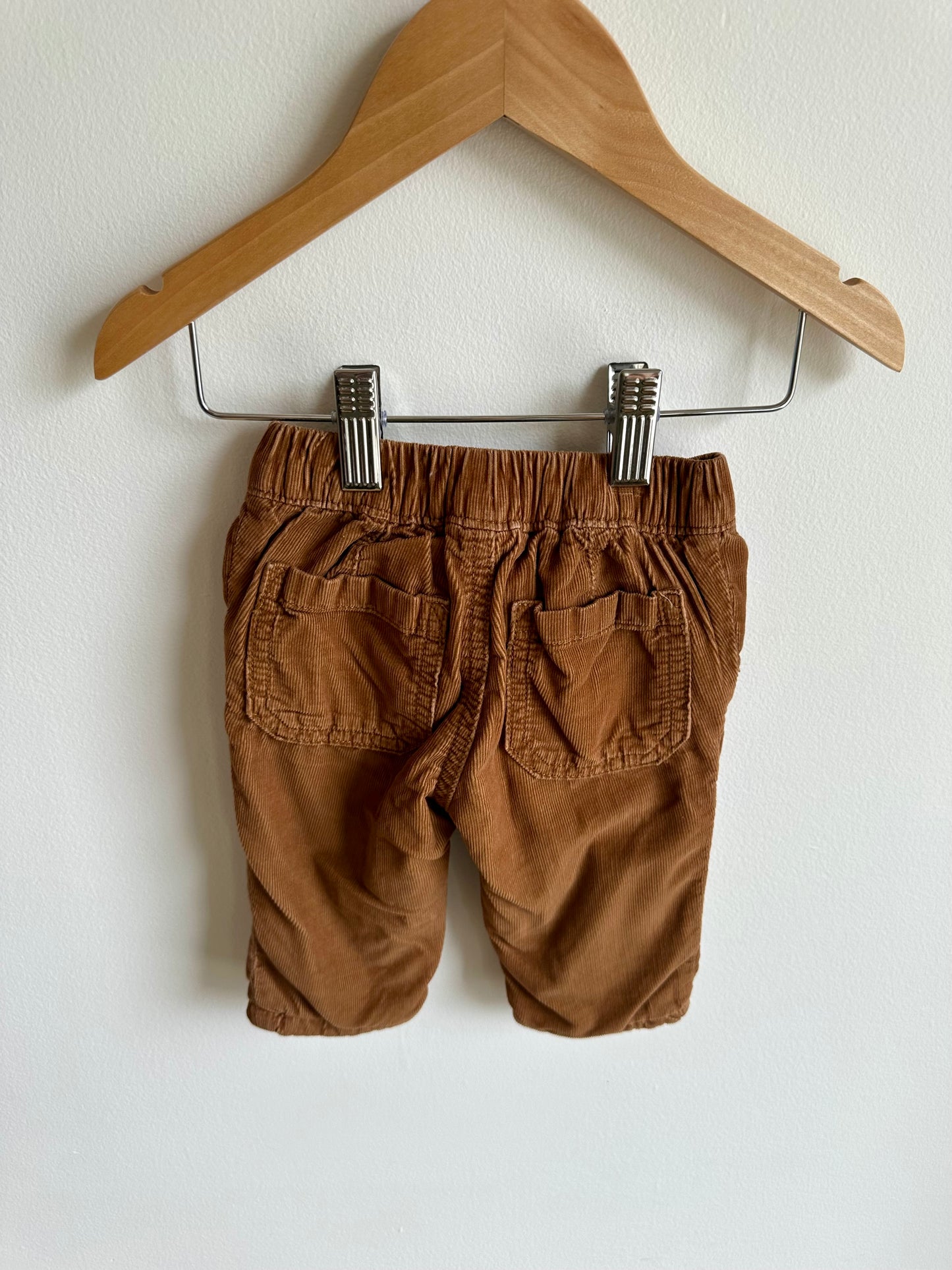 Brown Corduroy Drawstring Pants / 3-6m