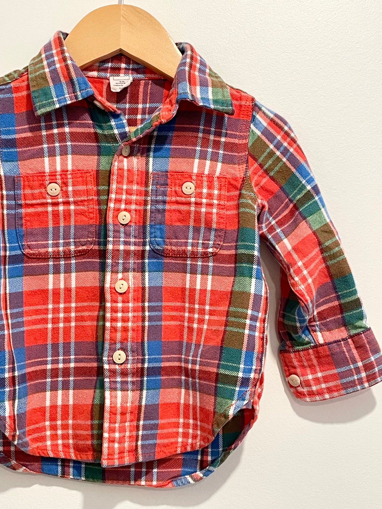 Plaid Button Up / 18-24m