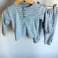 CK Dusty Blue Striped Long Sleeve + Pants Set / 6-9m