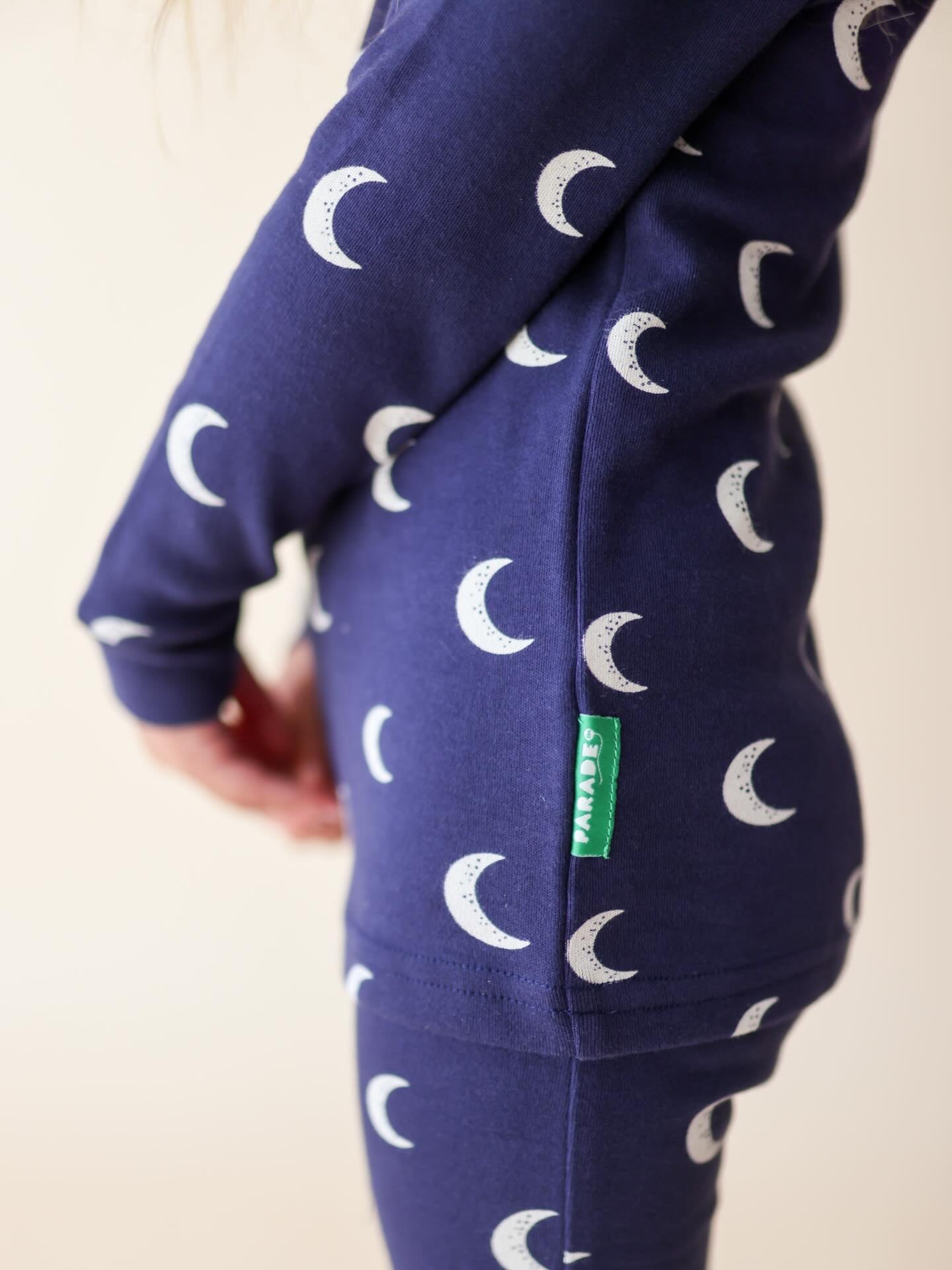 Organic Long Sleeve Moons PJ Set (New Retail Item)/ 2T