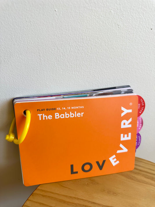 Lovevery "The Babbler" Play Guide Book / 13-15 months