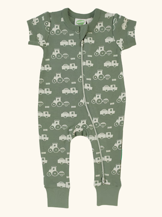 6-12m sleeper tractor or jumpsuit Parade organic Canada