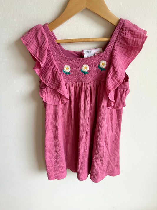 Zara Pink Daisy Dress / 4-5 years