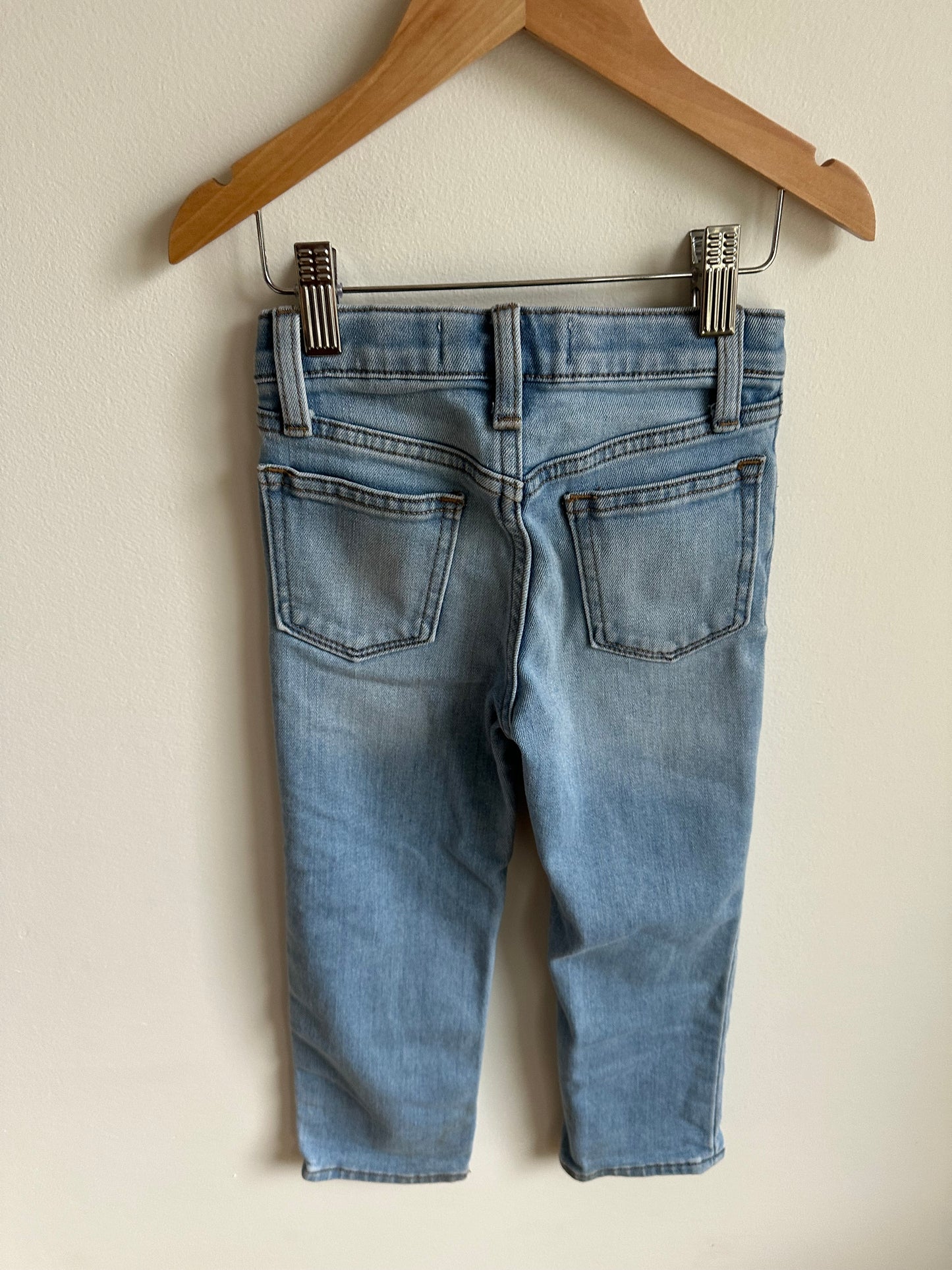 Straight Leg Jeans with Adjustable Waist/ 4T