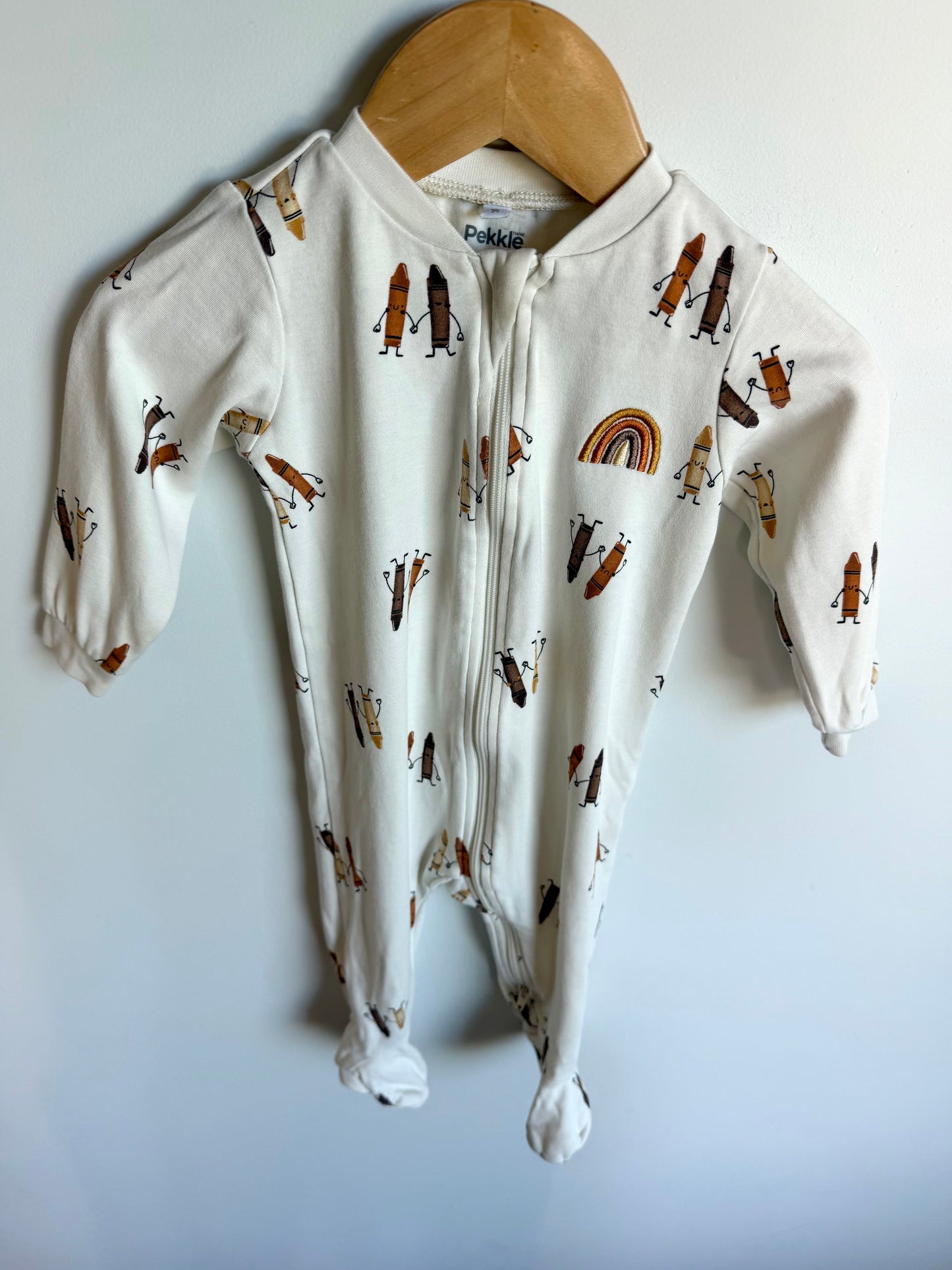 Organic Cotton Crayon Sleeper / 9m