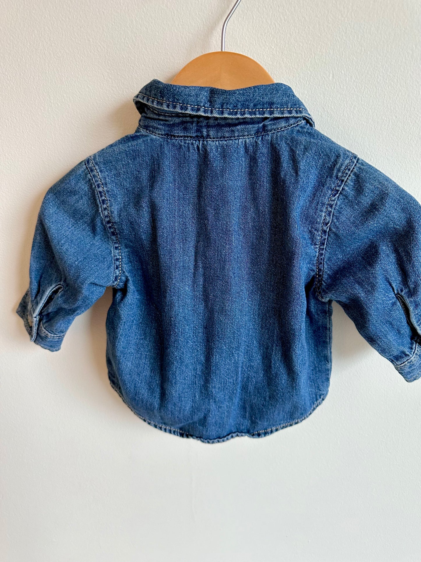 Denim Button Up / 3-6m