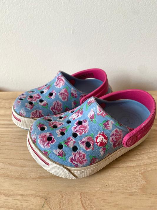 Crocs Floral Sandals / Size 4-5 Toddler
