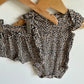 Animal Print Bodysuit & Shorts/ 3-6m