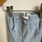 Blue Striped Pants with Large Pocket / 6m