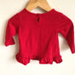 Snowman Red Shirt / 3-6m