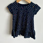 Navy Polka Dot Dress / 2T