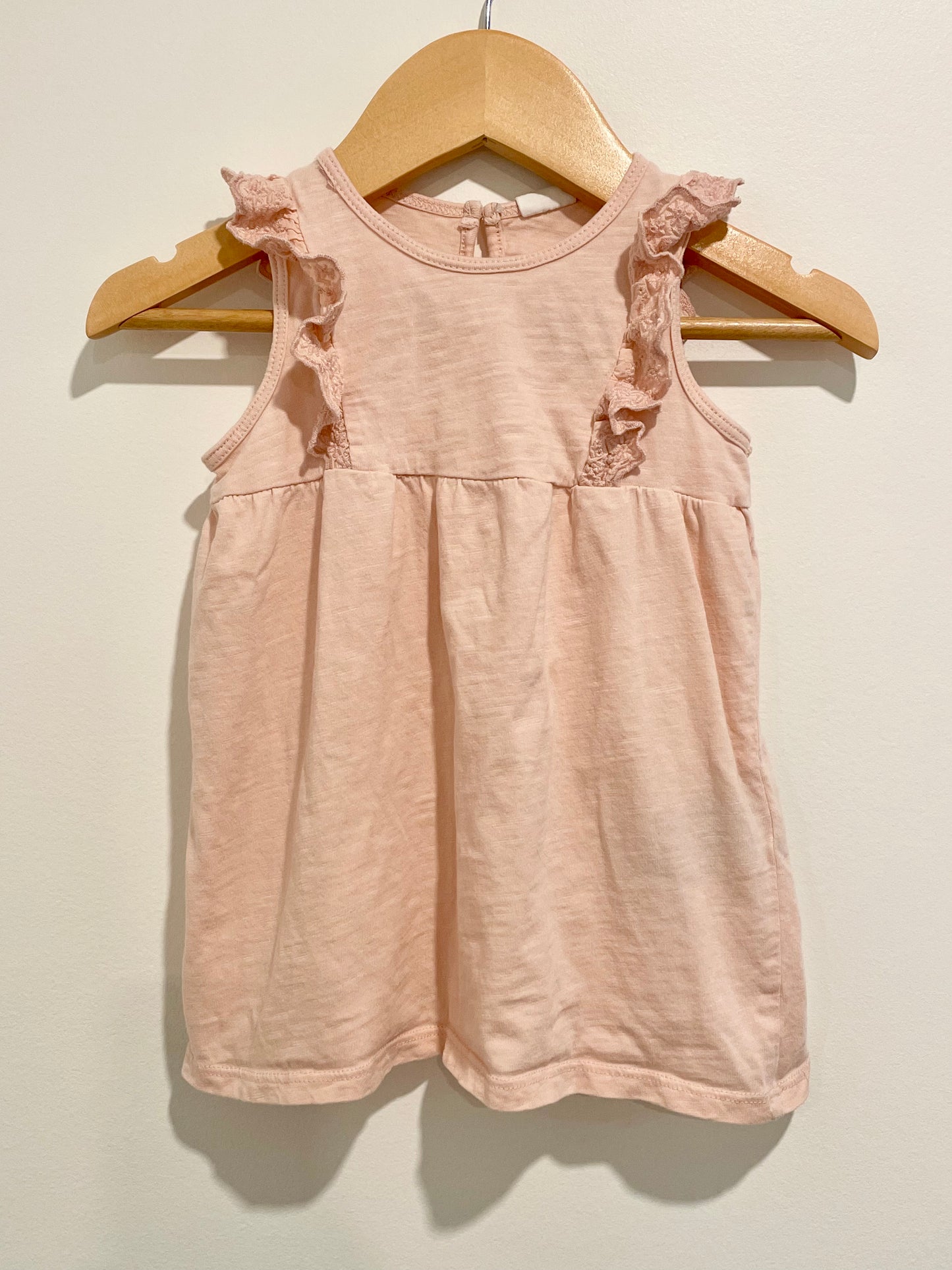 H&M Pink Ruffle Dress / 6-9m