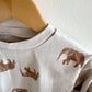 Cream Elephant Crewneck / 12-18m