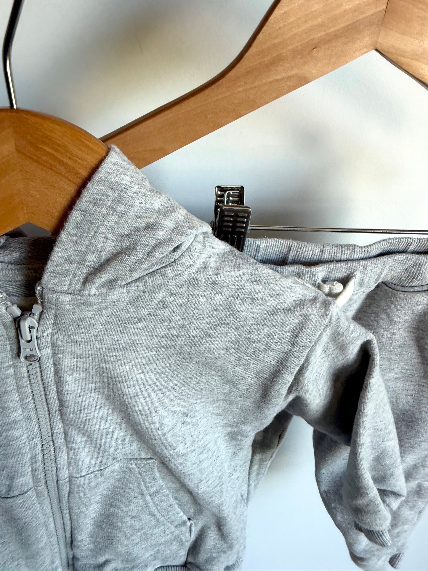 Grey Organic Cotton Sweat Suit / 6m