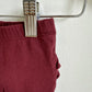 Maroon Leggings with Ruffle / 3-6m