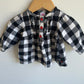 Checkered Top with Red Buttons / 9m