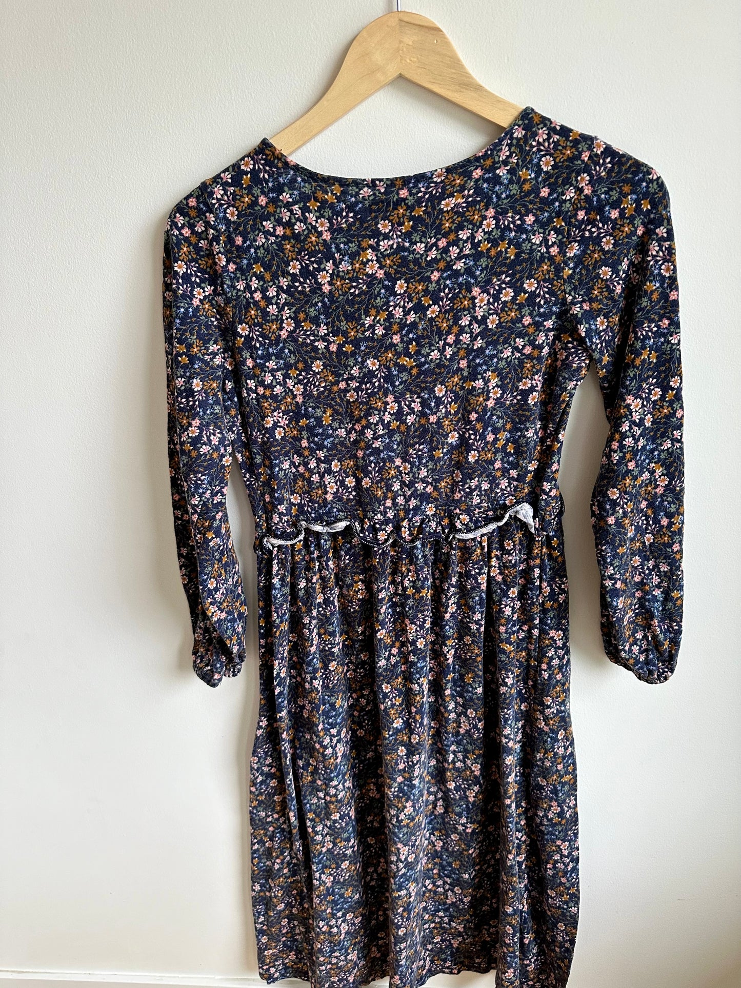 Long Floral Maternity Dress / Small