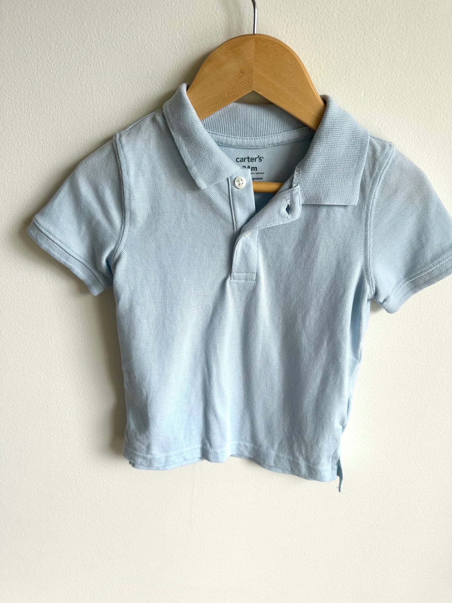 Collared Light Blue T-Shirt / 24m