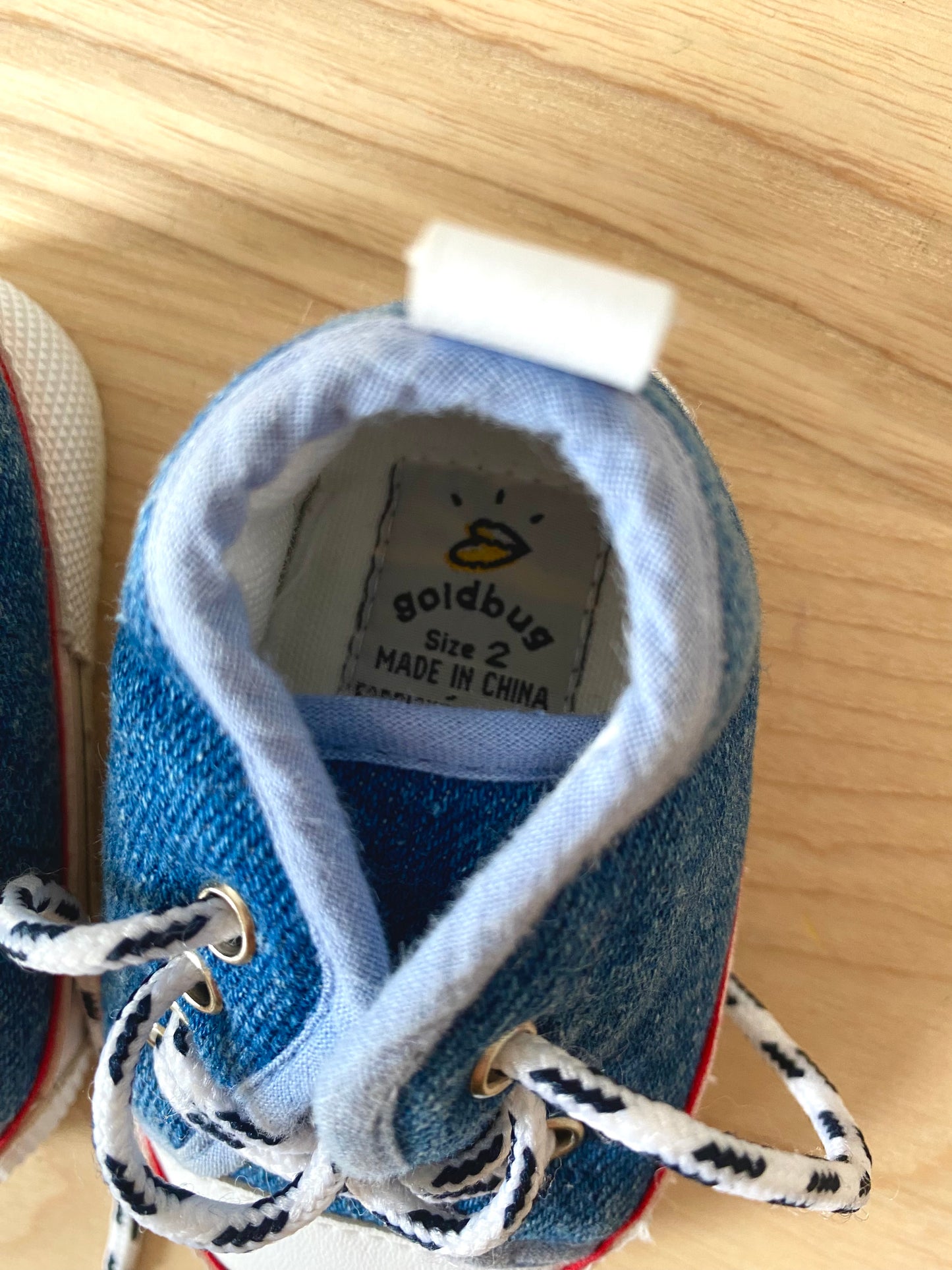 Blue and White Sneakers / Size 2 Infant