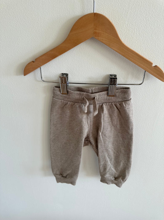 H&M Tan Organic Sweatpants / 4-6m