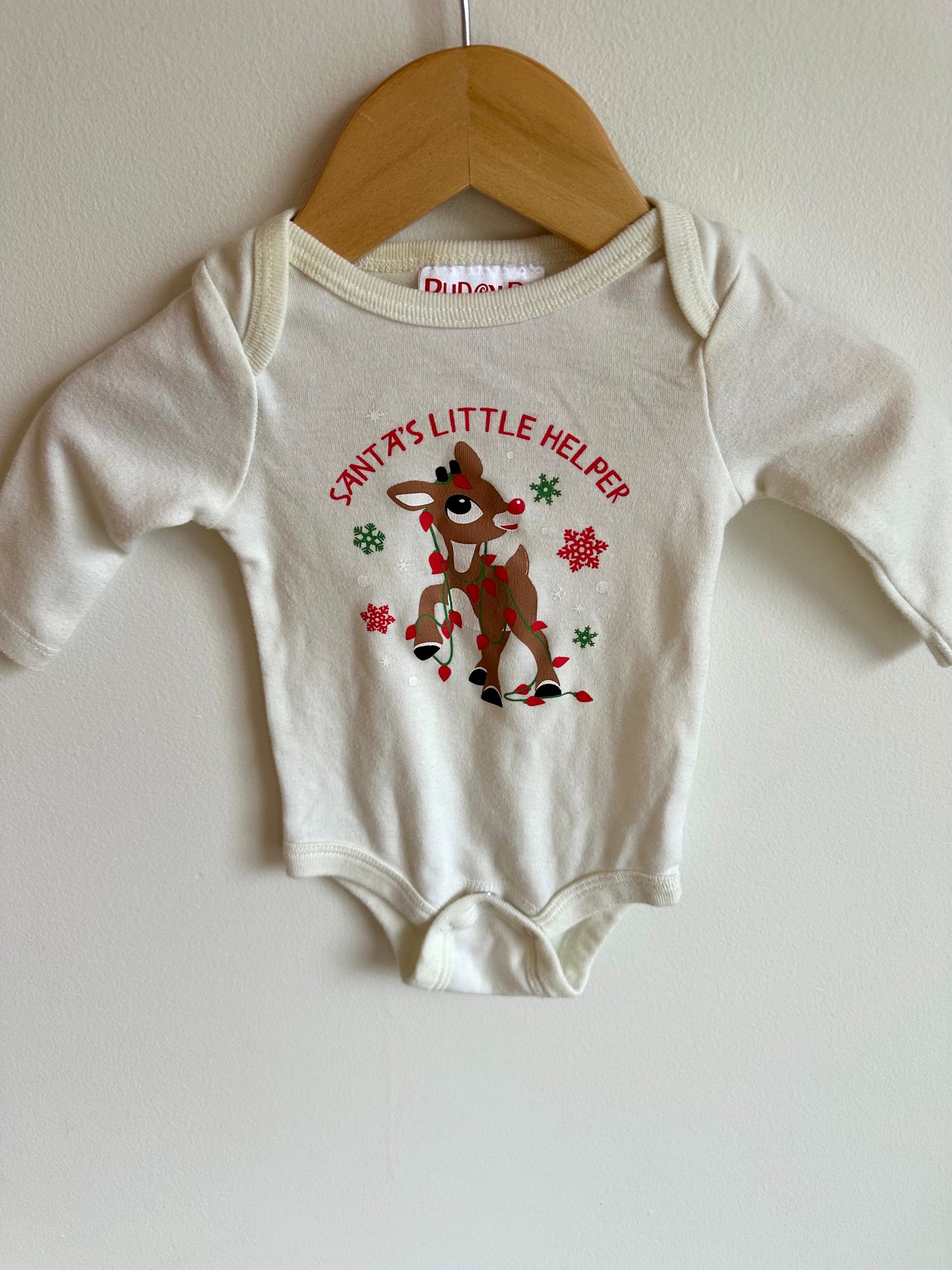 Santa's Little Helper Bodysuit / 0-3m