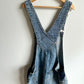 Denim Maternity Overall Shorts / M